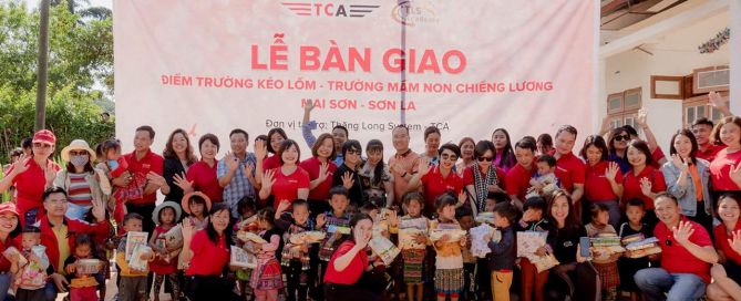 Quỹ thiện nguyện Thăng Long System trao tặng trường mầm non Kéo Lồm tại tỉnh Sơn La