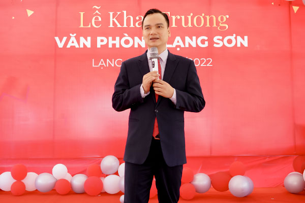 Ông Lê Hoàng Hải - Tổng Giám đốc TCA có đôi lời phát biểu chúc mừng tại buổi lễ