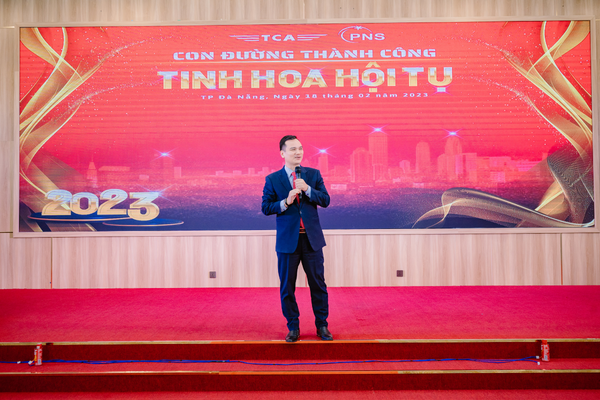 Ông Lê Hoàng Hải - Tổng Giám đốc TCA có những chia sẻ giá trị trong đêm tân niên