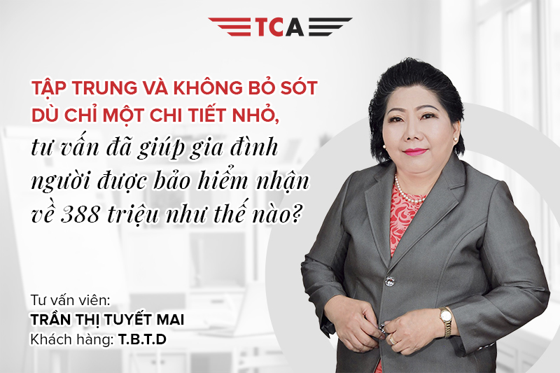 Tư vấn viên Trần Thị Tuyết Mai hỗ trợ Khách hàng nhận quyền lợi