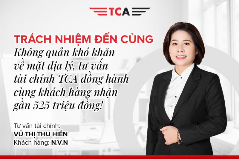 Tư vấn tài chính Vũ Thị Thu Hiền đồng hành cùng khách hàng nhận quyền lợi