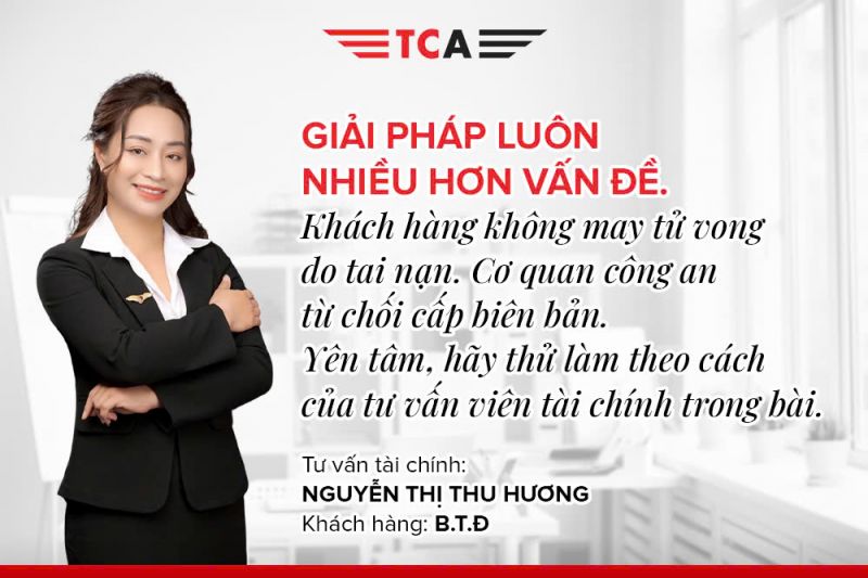 Tư vấn tài chính Nguyễn Thị Thu Hương đồng hành cùng khách hàng nhận quyền lợi