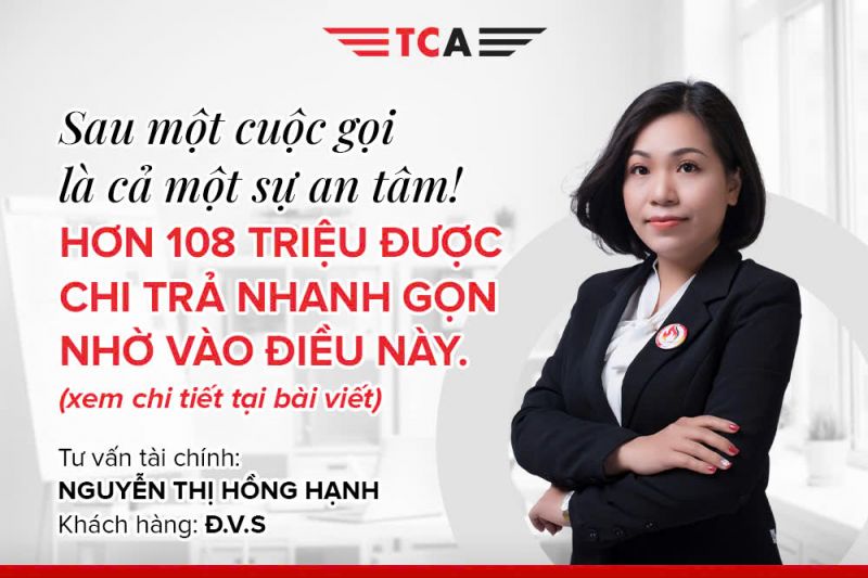 Tư vấn tài chính Nguyễn Thị Hồng Hạnh (khu vực Quảng Ninh) hỗ trợ khách hàng nhận quyền lợi bảo hiểm