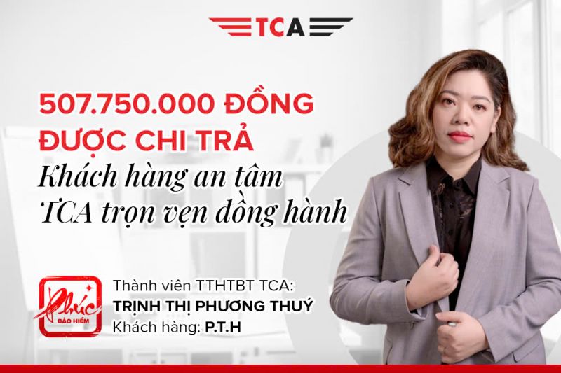 Chị Trịnh Thị Phương Thuý đồng hành cùng TCA hỗ trợ khách hàng nhận quyền lợi